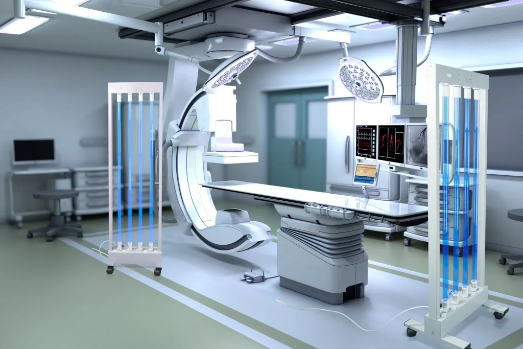 Germicidial Light technology put into good use in medical room for rapid disinfection