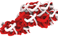 Virus receptor binding domain disrupted to prevent docking with host cells.