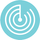 Icon representing UVC disinfection targeting high-risk hospital areas