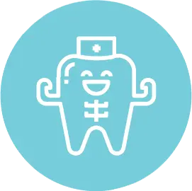 Icon of dental clinic illustrating where MUVi technology is used