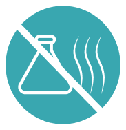 Icon indicating ViRaTon is free from chemicals and odours.
