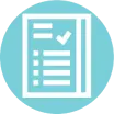 Icon representing scientific validation of UVC disinfection effectiveness.