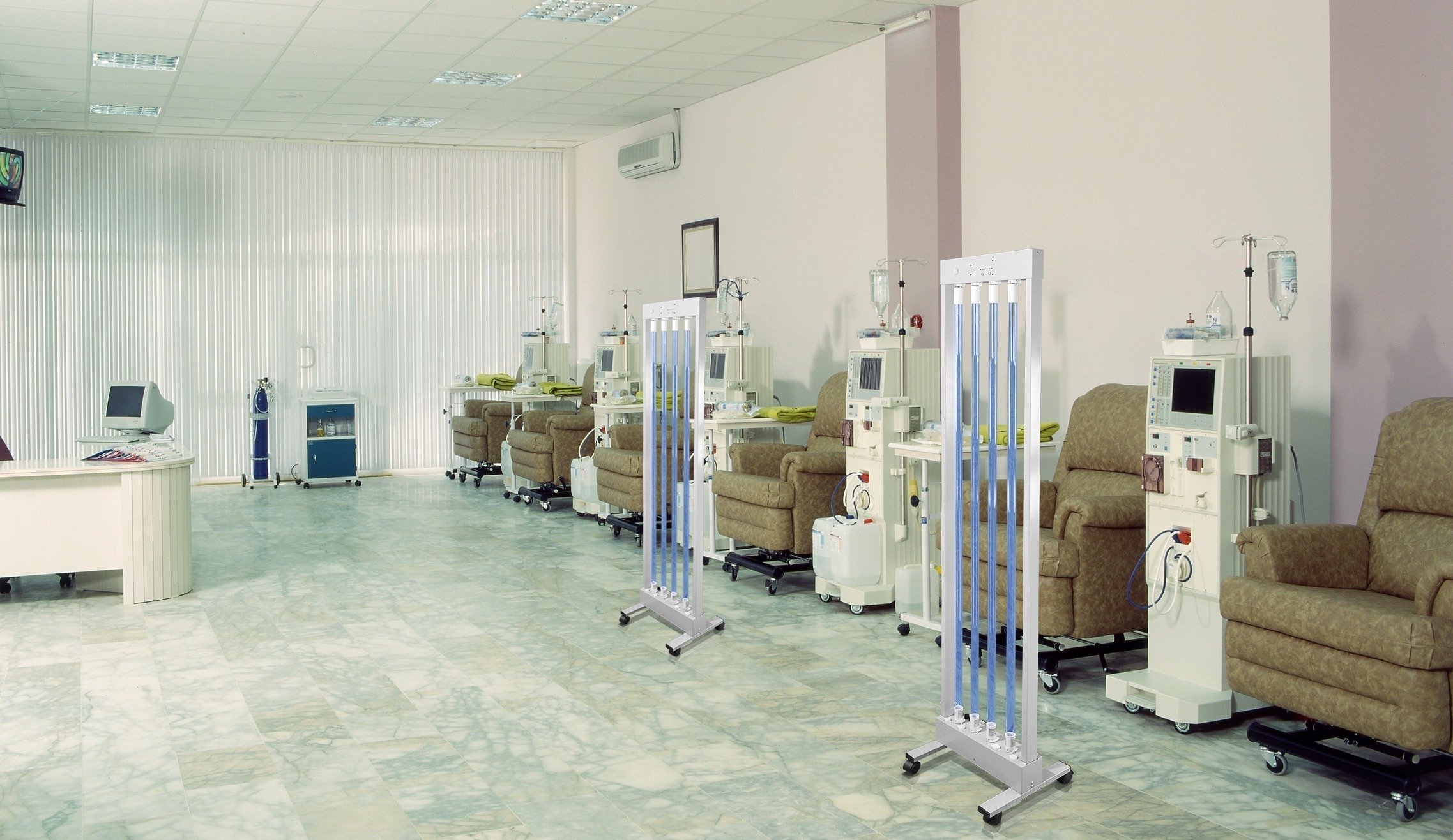 Dialysis room disinfection
